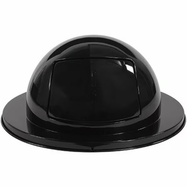 Rubbermaid Brute Steel Dome Lid - 55 Gallon, Black, Bsc Preferred, Mfr#: H-1857BL